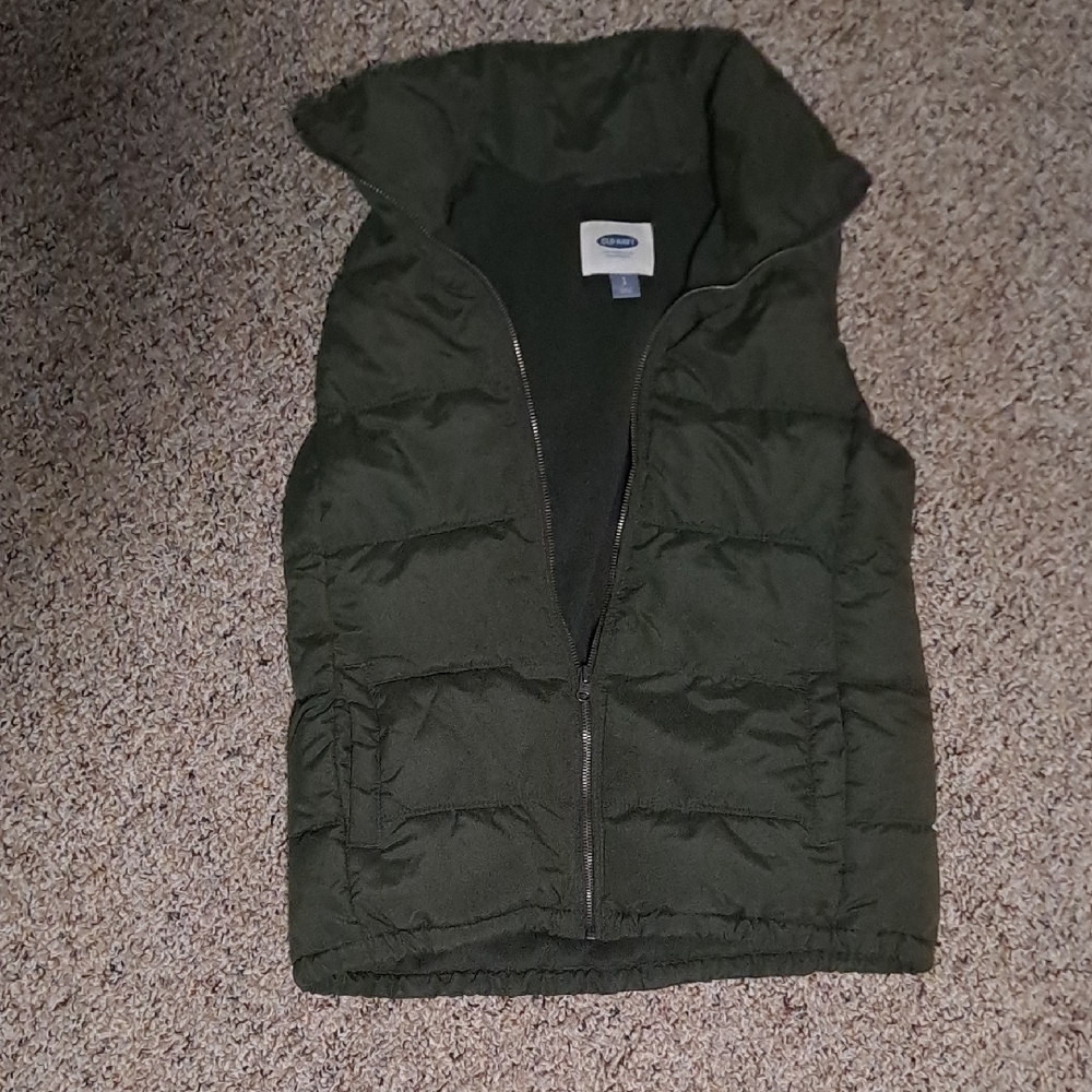 Old Navy Olive Green Puffer Vest for Kids